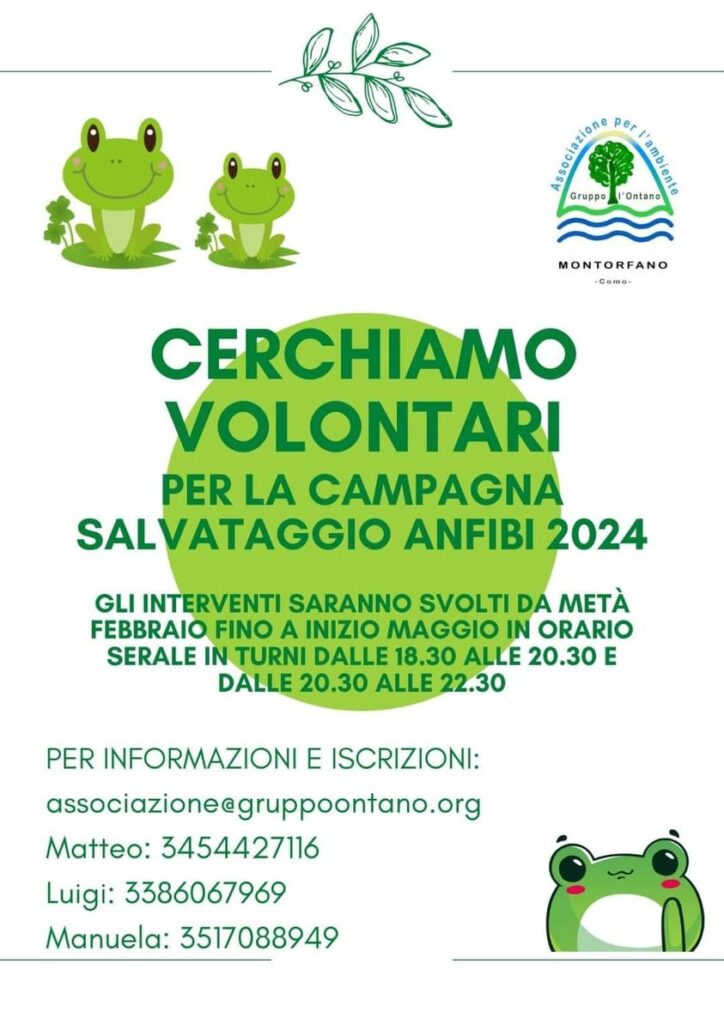 Campagna salvataggio anfibi 2024