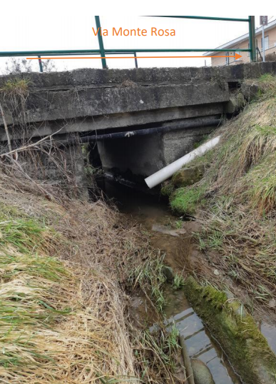 Foto del torrente via Monte Rosa