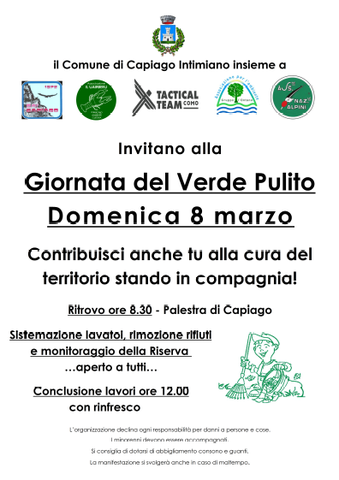 Locandina evento Giornata Verde Pulito 2020 Gambero